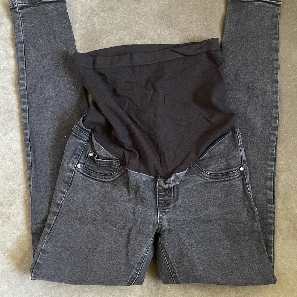 Indigo blue maternity jeans